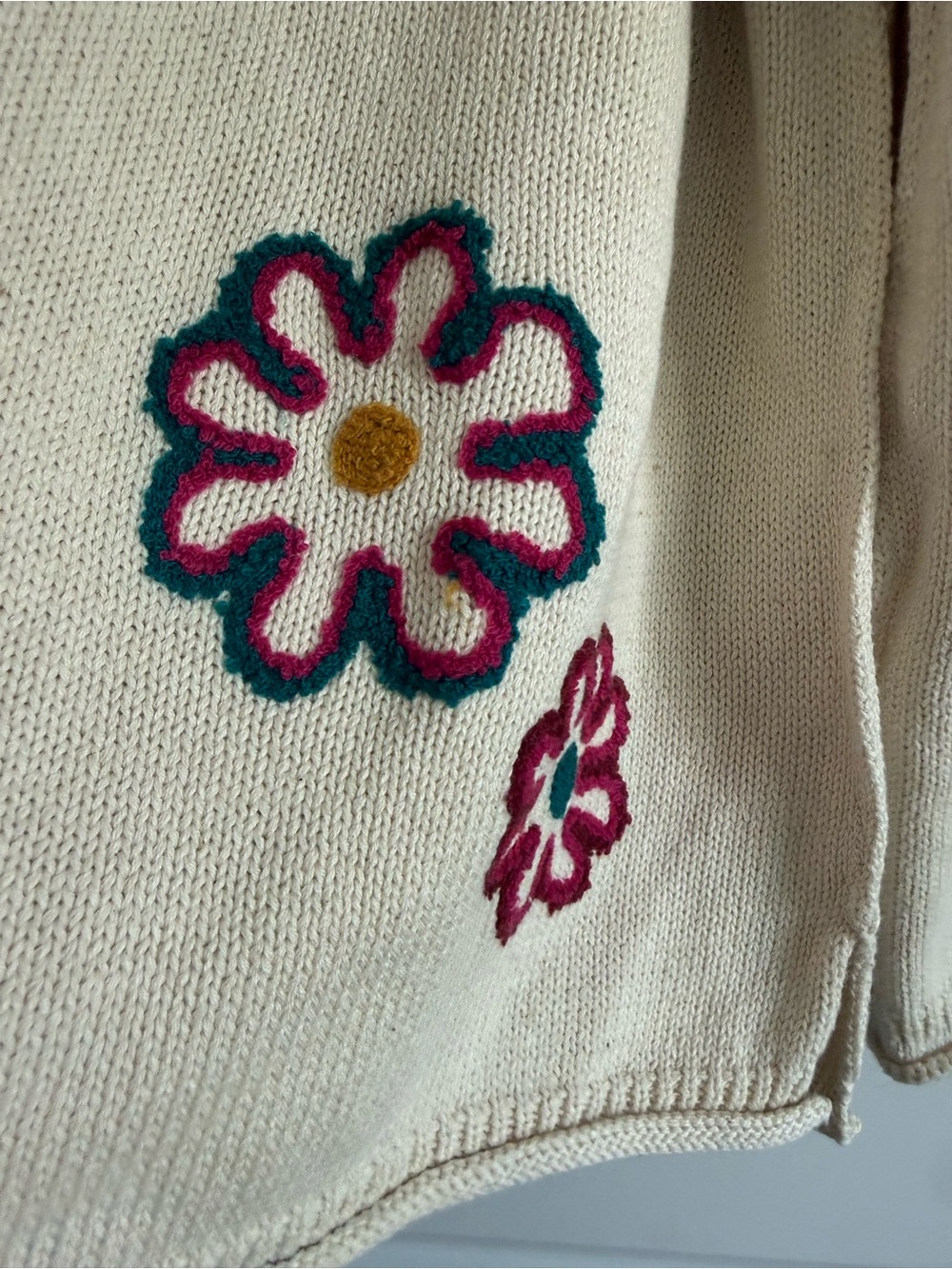 Natural Life Floral Knit Sweater Boho Cottagecore NWT M - Picture 8 of 11